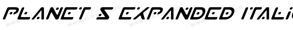 Planet S Expanded Italic字体转换